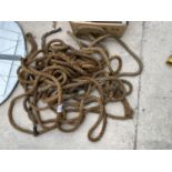 A LARGE QUANTITY OF ROPE