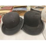 TWO BOWLER HATS ONE BEING A DUNN & CO