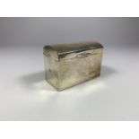 A HALLMARKED SILVER SMALL PILL BOX