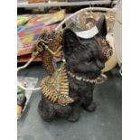 A STEAM PUNK STYLE CAT HEIGHT 18.5CM