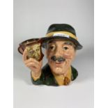 A ROYAL DOULTON 'THE COLLECTOR' CHARACTER JUG SIGNED BY KEVIN FRANCIS