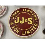 A VINTAGE STYLE CAST JOHN JAMESON AND SON LIMITED SIGN