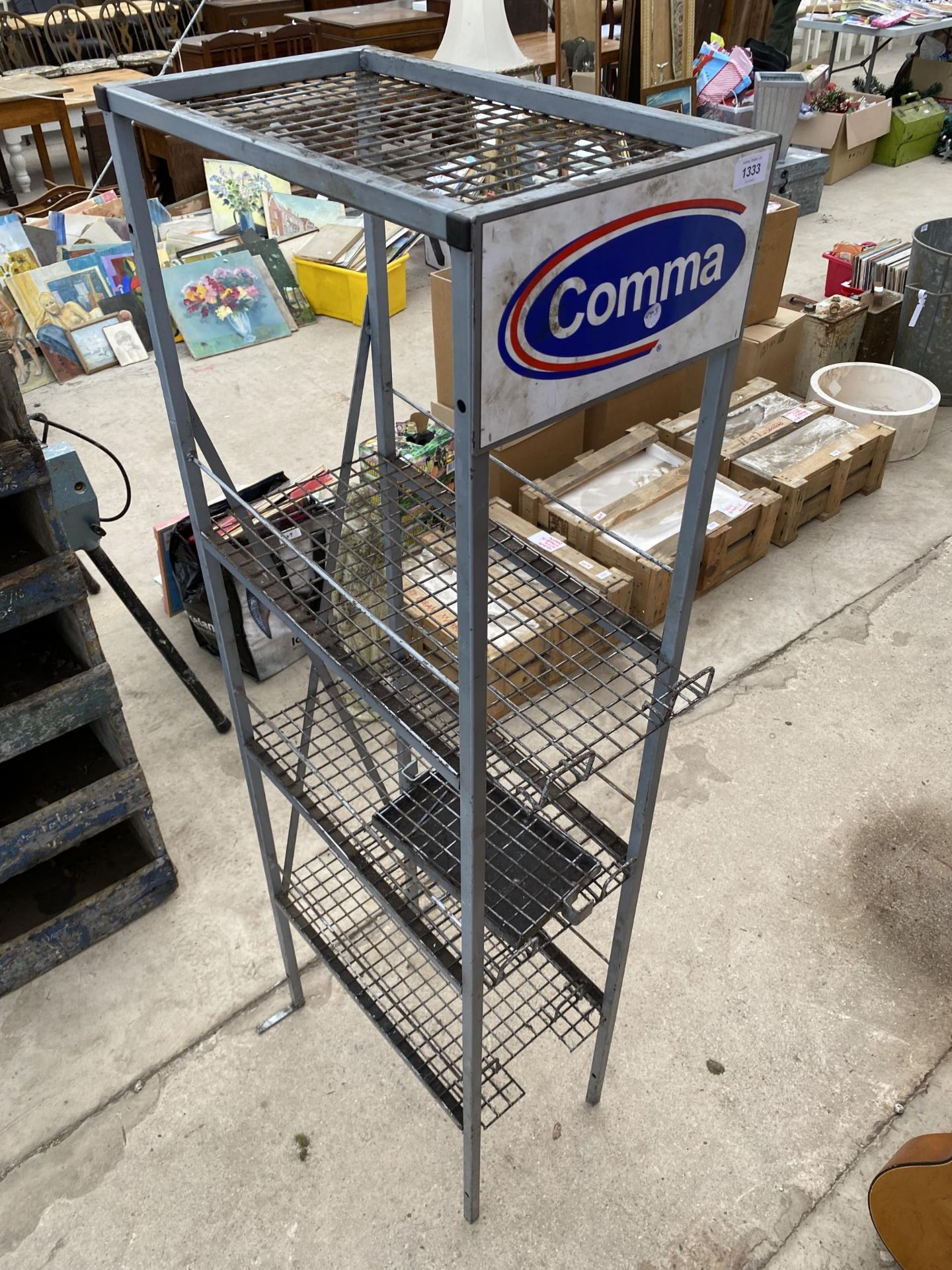A FOUR TIER 'COMMA' METAL DISPLAY STAND - Image 2 of 5