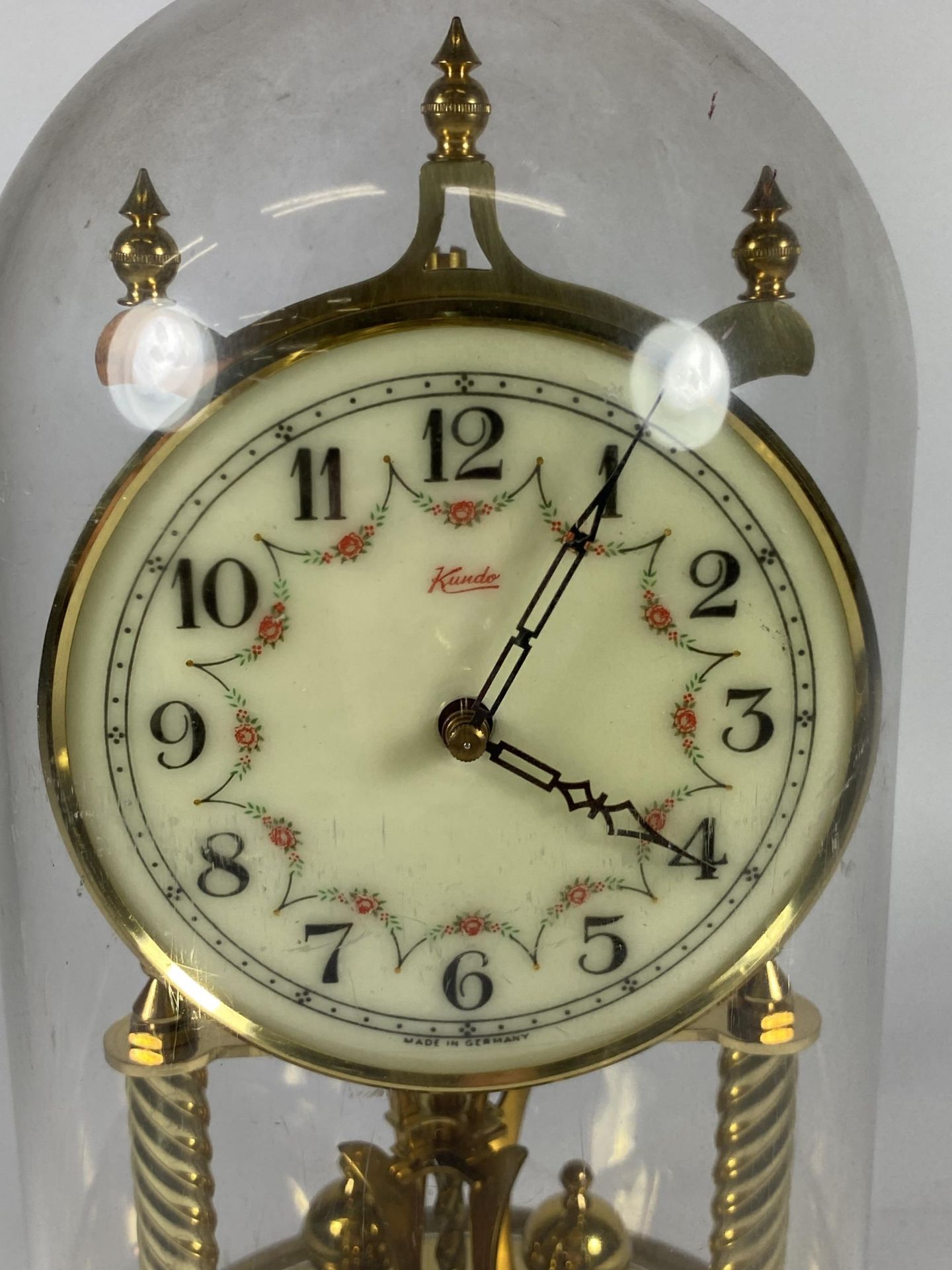 A VINTAGE KUNDO ANNIVERSARY DOMED CLOCK - Image 2 of 2