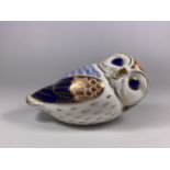 A ROYAL CROWN DERBY OWL