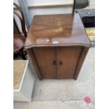 A BENTWOOD CHAIR, BATHROOM BOX AND CABINET