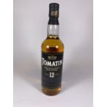 1 X 70CL BOTTLE - TOMATIN 12 YEAR OLD SINGLE MALT SCOTCH WHISKY