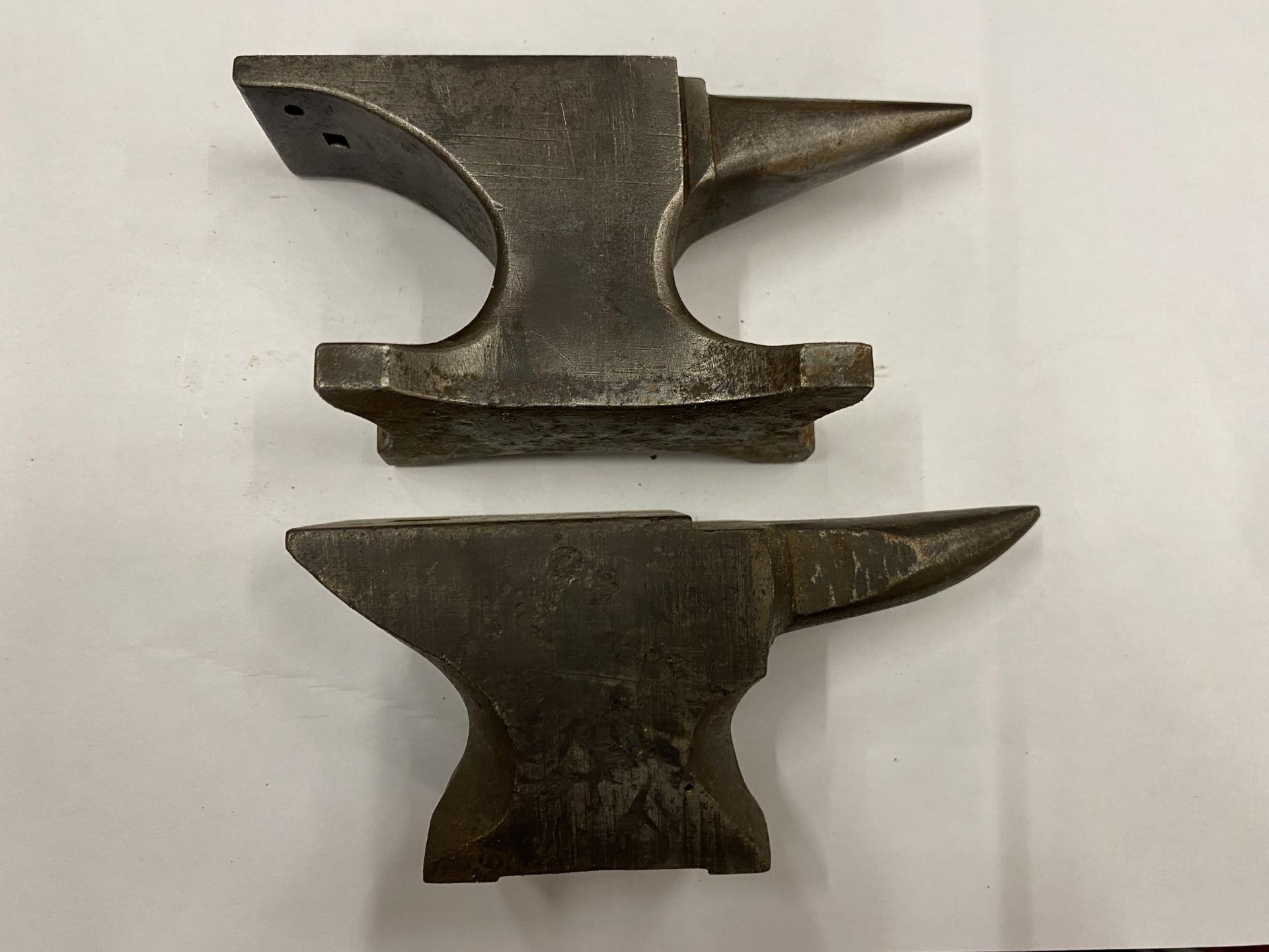 TWO MINIATURE HEAVY SAMPLE ANVILS - Image 2 of 2