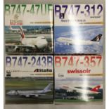 FOUR BOXED 'PREMIERE COLLECTION' MODEL AEROPLANES - SCALE 1:400