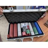 A CASED POKER SET