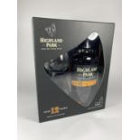 1 X 70CL BOXED GIFT SET & BOTTLE SET - HIGHLAND PARK 12 YEAR OLD SINGLE MALT SCOTCH WHISKY