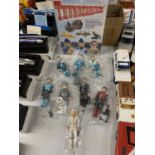 AN UNOPENED F A B THE COMPLETE THUNDERBIRD COLLECTION ON DVD AND EIGHT NEW CHARACTER FIGURES