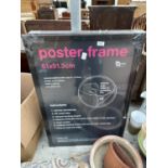 FIVE LARGE POSTER FRAMES