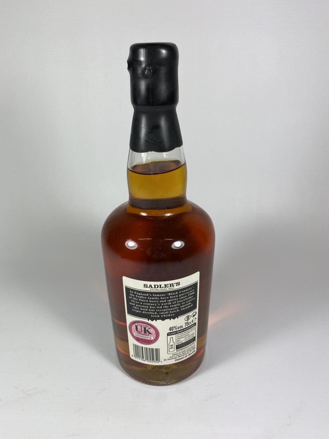 1 X 70CL BOTTLE - SADLER'S PEAKY BLINDER IRISH WHISKEY - Image 3 of 3