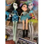 THREE BRATZ DOLL FIGURES