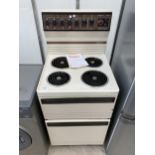 A CREAM TRICITY PRESIDENT OVEN AND HOB BELIEVED IN WORKING ORDER BUT NO WARRANTY