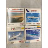 FOUR HERPA WINGS COLLECTION PLANES - SCALE 1:500