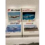 FOUR HERPA WINGS COLLECTION PLANES - SCALE 1:500