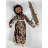 A VINTAGE 1940'S PELHAM PUPPET - INDIAN QUEEN, IN ORIGINAL BOX