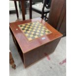 A MODERN COFFEE/CHESS TABLE, 22" SQUARE