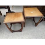 A RETRO TEAK G-PLAN NEST OF TWO TABLES