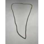 A SILVER BELCHER CHAIN LENGTH 22 INCHES