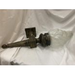 AN ART DECO STYLE 'TORCH' WALL LAMP HEIGHT 64CM