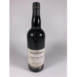 1 X 75CL BOTTLE - CHURCHILL'S CRUSTED 1988 VINTAGE PORT