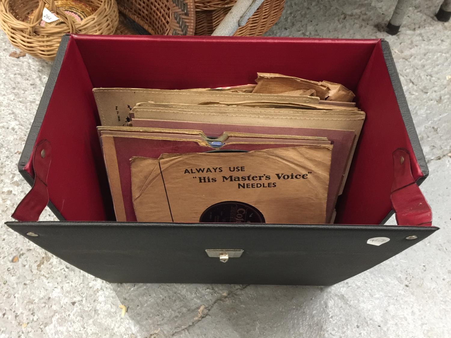 A COLLECTION OF 78RPM RECORDS IN A CASE TO INCLUDE EVERY DAY IS MOTHER'S DAY, THE ROSARY, ETERNALLY,