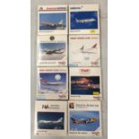 EIGHT BOXED HERPA WINGS COLLECTION MODEL AEROPLANES - SCALE 1:500