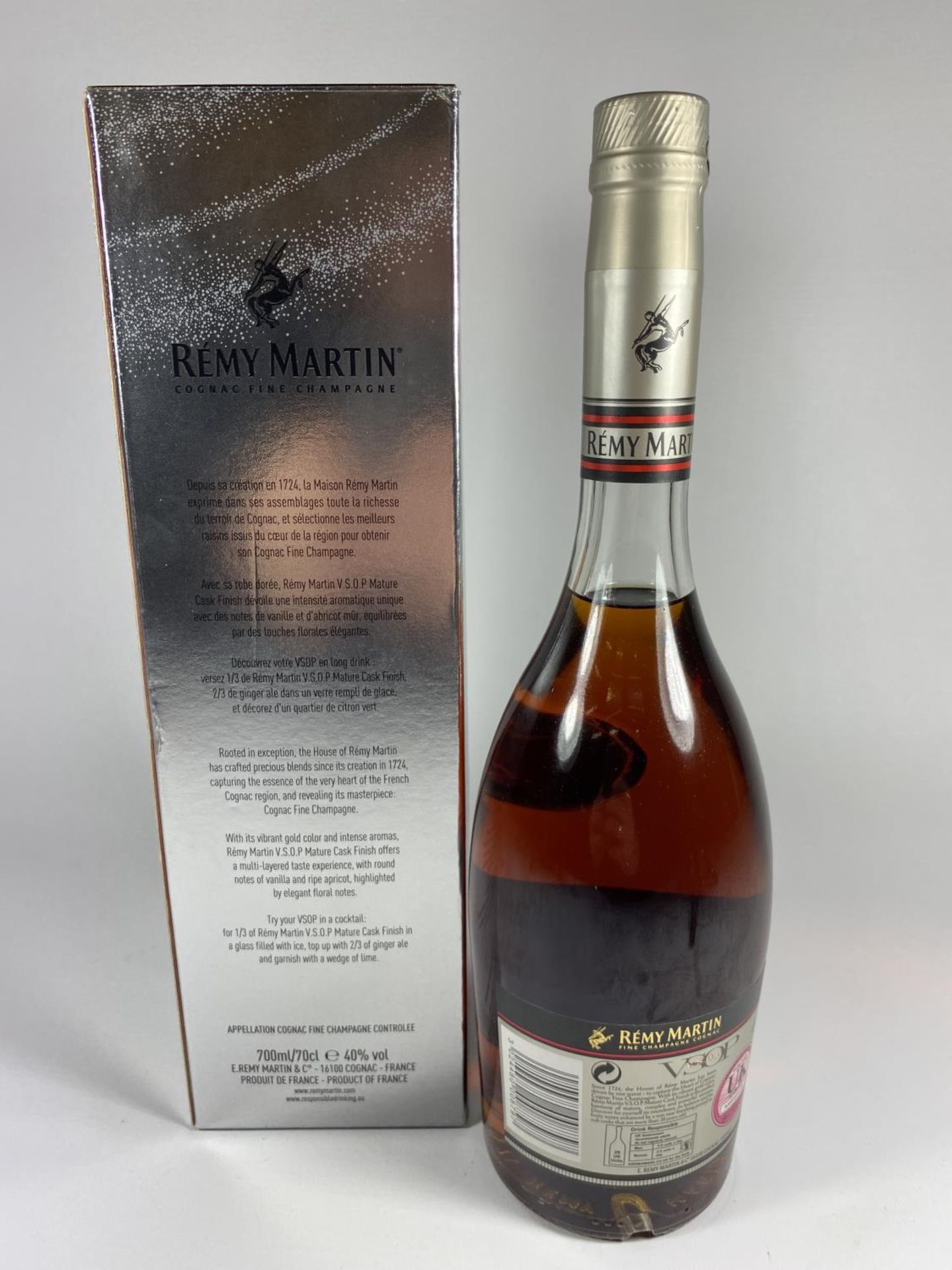 1 X 70CL BOXED BOTTLE - REMY MARTIN VSOP MATURE CASK COGNAC - Bild 3 aus 3