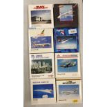 EIGHT BOXED HERPA WINGS COLLECTION MODEL AEROPLANES - SCALE 1:500