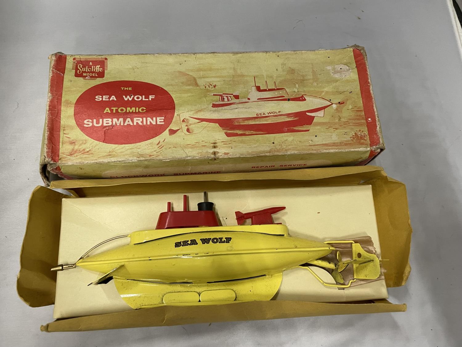 A BOXED SUTTCLIFFE MODEL OF THE SEA WOLF ATOMIC SUBMARINE