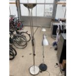 TWO ADJUSTABLE FLOOR LAMPS