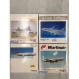 FOUR HERPA WINGS COLLECTION PLANES - SCALE 1:500