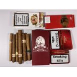A MIXED LOT OF CIGARS TO INCLUDE A BOXED ROMEO Y JUILETTA ETC
