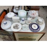 A LARGE ASSORTMENT OF CERAMIC ITEMS TO INCLUDE DUCAL AND ROYAL DOULTON ETC