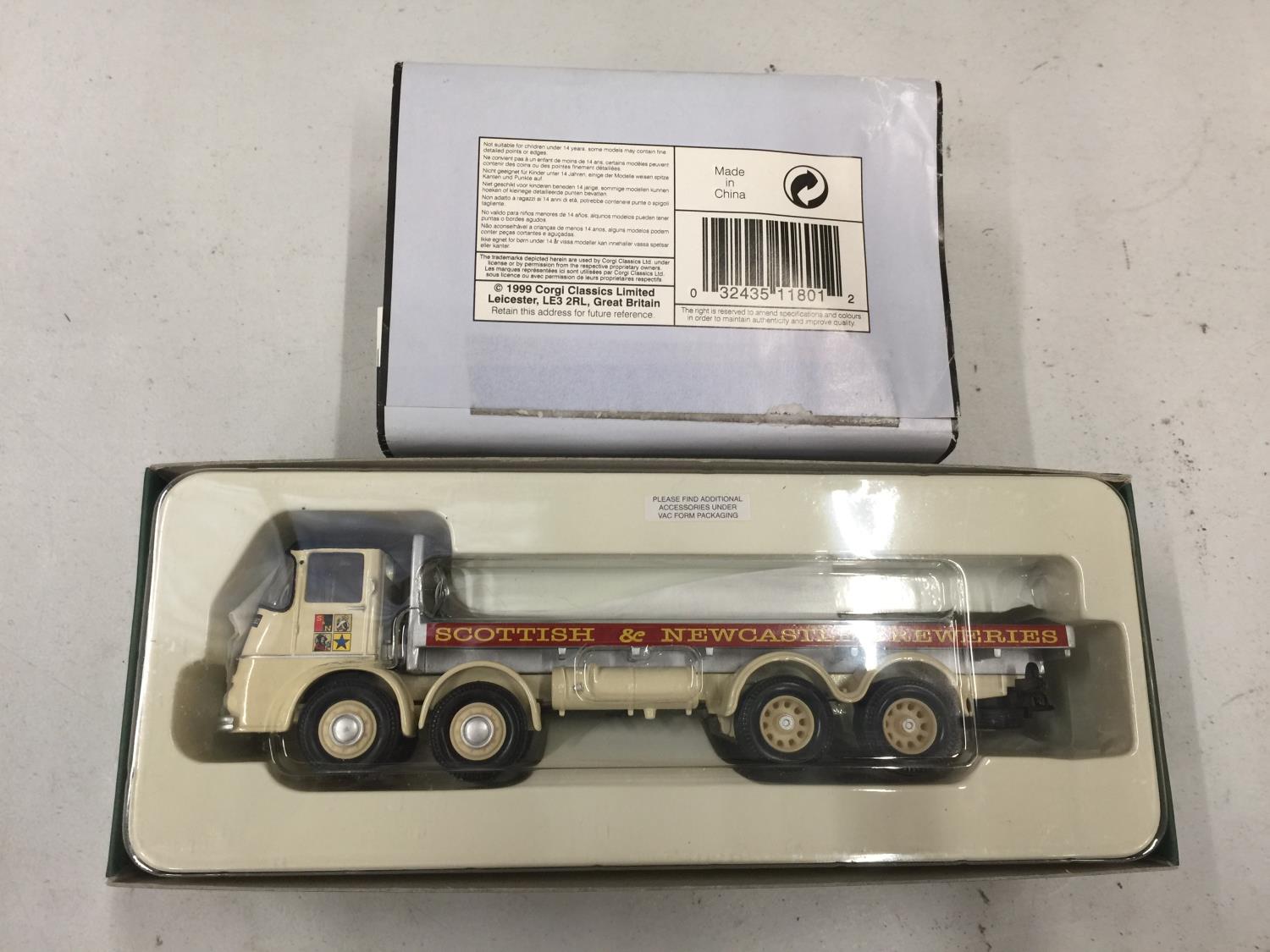 A BOXED LIMITED EDITION CORGI 11800 SCOTTISH AND NEWCASTLE MODEL LORRY - Image 2 of 2