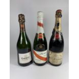 3 X 75CL BOTTLES - 1955 MOET & CHANDON DRY IMPERIAL, CODORNIU & MUMM & CO CHAMPAGNE