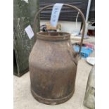 A VINTAGE MILKING BUCKET