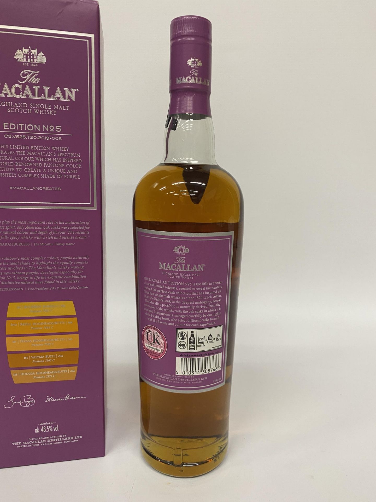 1 X 70CL BOXED BOTTLE - THE MACALLAN EDITION 5 HIGHLAND SINGLE MALT SCOTCH WHISKY - Image 3 of 3