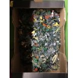 A LARGE AMOUNT OF PLASTIC TOY SOLDIERS