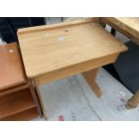 A MODERN CHILDS PINE DESK