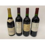 4 X 75CL BOTTLES - DENIS PHILIBERT 1989 NUITS SAINT GEORGES, LA CHEMADE 2000, GRAND VIN DU CHATEAU