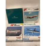 FOUR HERPA WINGS COLLECTION PLANES - SCALE 1:500