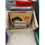 AN ASSORTMENT OF VINTAGE LP RECORDS AND 7" SINGLES