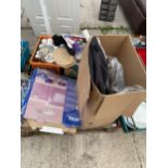 AN ASSORTMENT OF HOUSEHOLD CLEARANCE ITEMS TO INCLUDE CERAMICS AND GAMES ETC