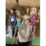 A BAG OF FOUR MATTEL DOLL FIGURES