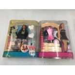 A PAIR OF BOXED BARBIE FASHION FEVER DOLLS WITH ACCESSORIES
