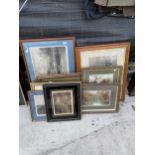 AN ASSORTMENT OF FRAMED PRINTS AND PICTURES